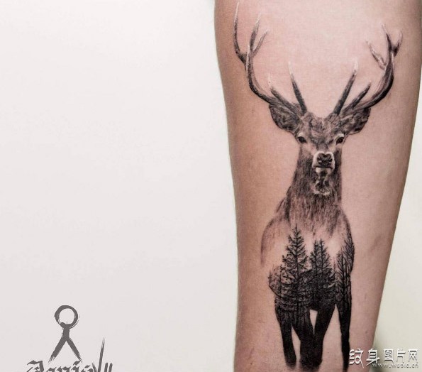 梅花鹿纹身图案欣赏 你知道它的含义与讲究吗