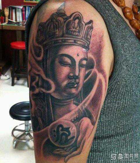 地藏王菩萨纹身及手稿 汉传藏教的四大菩萨之一