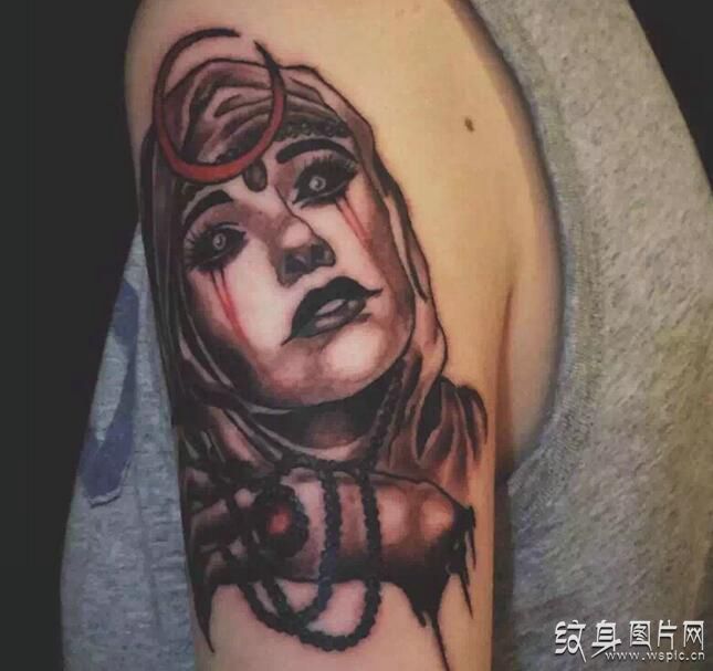 女鬼纹身图案及手稿 令人恐惧的纹身设计