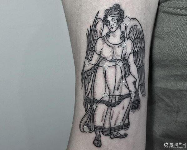 处女座纹身图案欣赏 完美主义者的标志