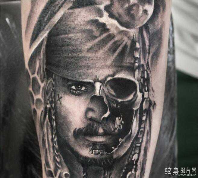 杰克船长纹身图案 加勒比海盗中的经典角色
