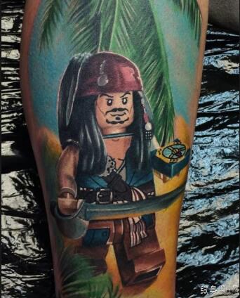 杰克船长纹身图案 加勒比海盗中的经典角色