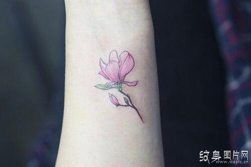 玉兰花纹身图案欣赏 清新可人的纯洁花朵设计