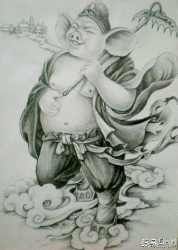 猪八戒纹身及手稿欣赏 传说中的天蓬大元帅