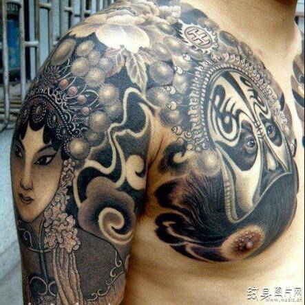 脸谱纹身图案及意义 中国古典文化艺术传承