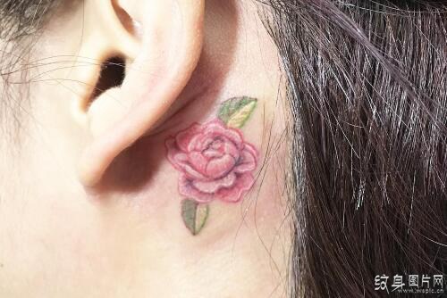 女生蔷薇纹身图案欣赏 用花朵表达对爱情的憧憬