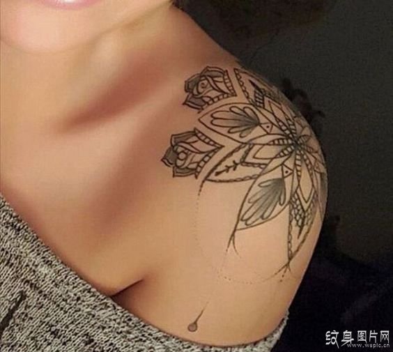 女生肩膀纹身图案大全 时尚美丽的经典设计