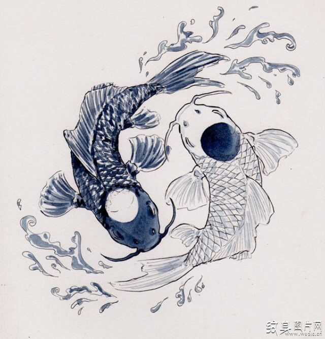 阴阳鱼纹身图案及含义 道教文化的经典展现