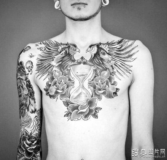 男性胸部纹身图案 欧美炫酷的纹身设计