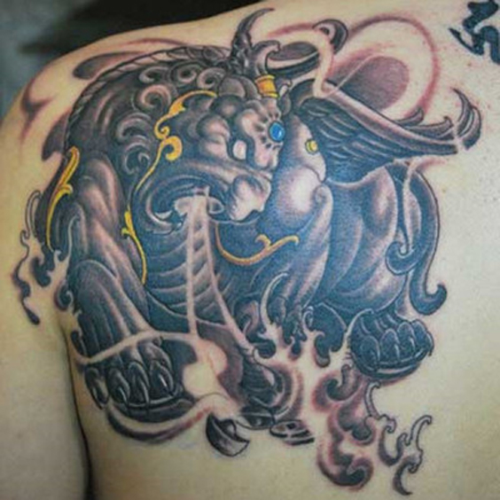 神兽纹身图案精选 上古传统八大神话生物