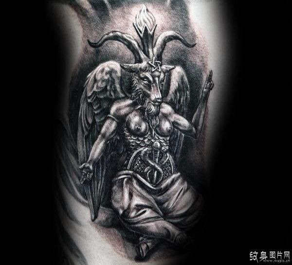 巴弗灭纹身图案及手稿 最著名的恶魔之一