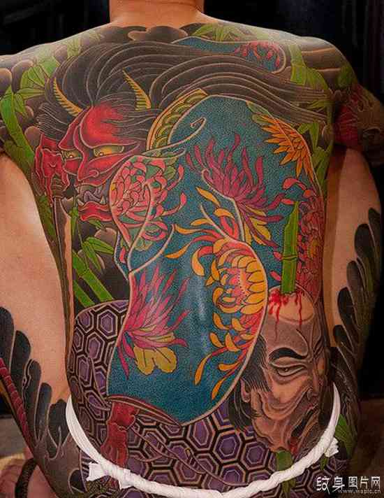 红莲夜叉纹身图案欣赏 有意思的出处与含义