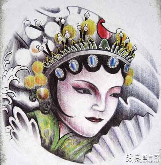 虞姬纹身及手稿欣赏 秦末时期最著名的美人