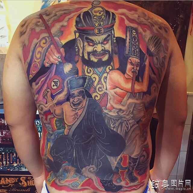 阎罗王纹身图案及手稿 掌控生死的鬼界之王