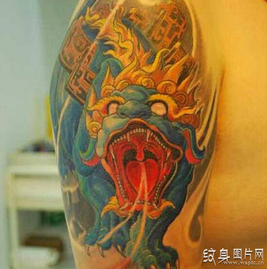 饕餮纹身及手稿 中国古代神话传说的神兽之一