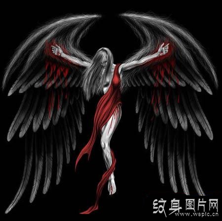 血天使纹身图案欣赏 个性又酷炫的独特设计