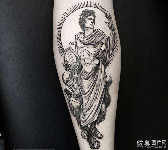 太阳神阿波罗纹身欣赏 希腊神话中最英俊的神祗