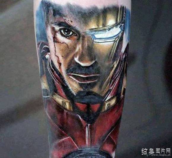 钢铁侠纹身图案欣赏 欧美流行科幻纹身设计