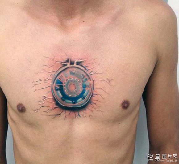 钢铁侠纹身图案欣赏 欧美流行科幻纹身设计
