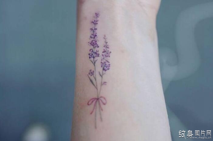 紫藤花纹身及含义 可爱迷人的小清新设计
