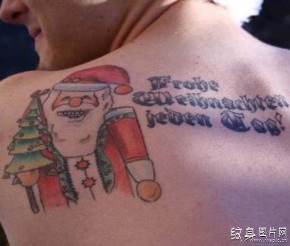 圣诞树纹身图案欣赏 个性欧美风格纹身设计