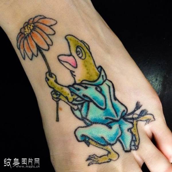 青蛙纹身图案欣赏 充满神奇力量的动物设计
