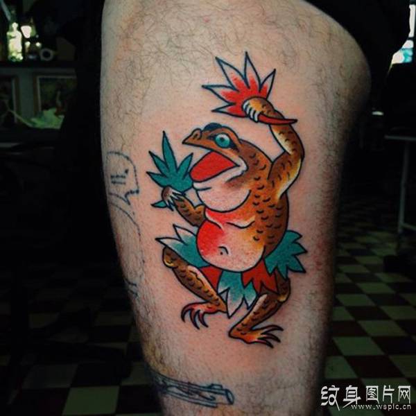 青蛙纹身图案欣赏 充满神奇力量的动物设计