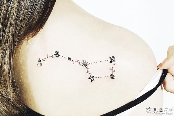 北斗七星纹身图案与寓意 令人惊奇的星座纹身设计