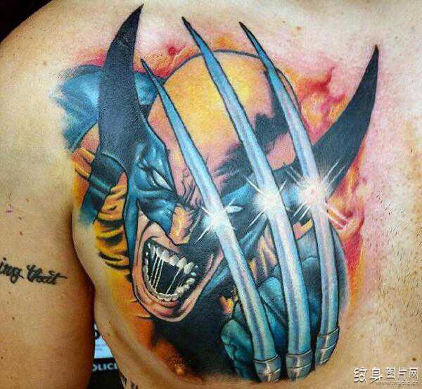 金刚狼纹身图案欣赏 最具男子气概的超级英雄