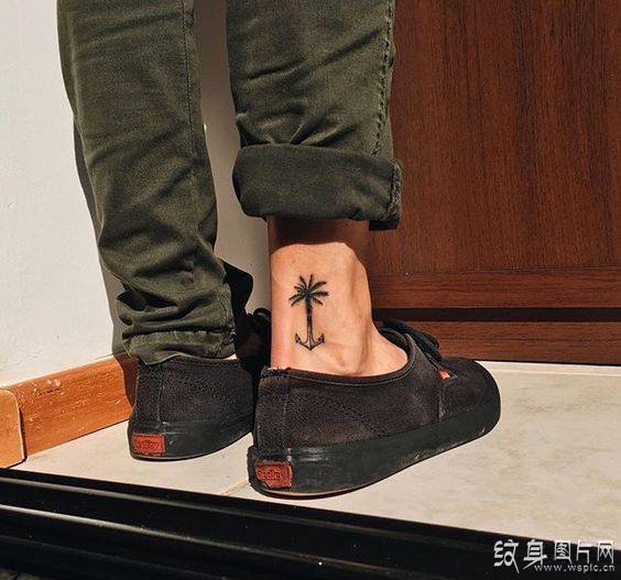 适合男生的脚踝纹身 有趣又时尚的个性设计