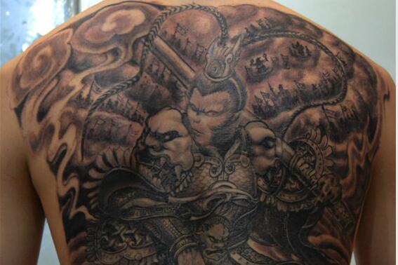 斗战胜佛纹身图案，神话传说人物的成佛历程