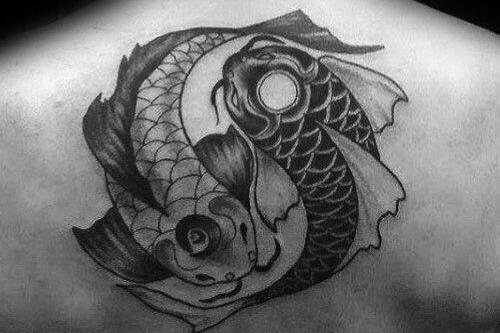 日本鲤鱼纹身图案欣赏，来自锦鲤纹身发源地的最佳设计