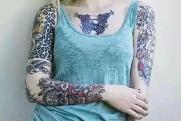 个性花臂纹身图案，部位纹身的最佳选择