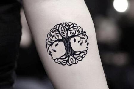 生命树纹身纹身图案欣赏，不同宗教和哲学下的不同含义