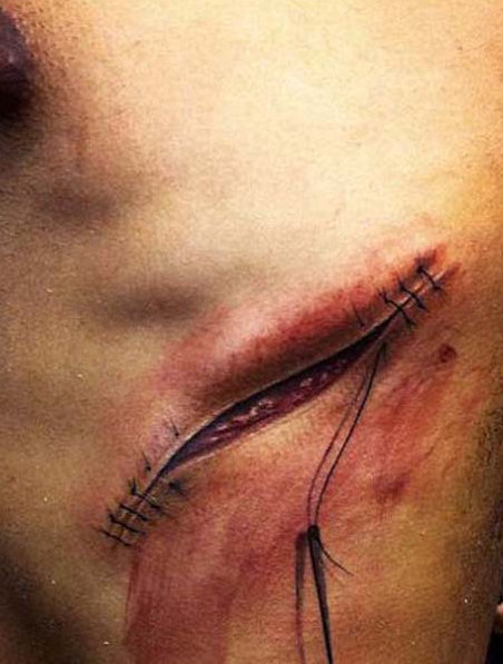 纹身艺术家的疯狂艺术