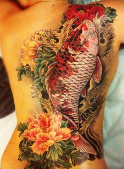 中国纹身文化鲤鱼纹身图案