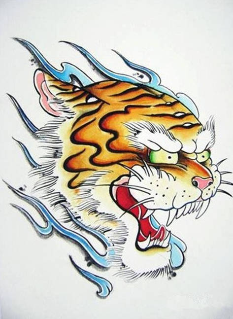 老虎纹身