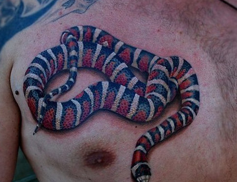 五毒之一的蛇纹身图案大全