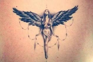天使纹身图案大全，男人女人都爱的天使纹身