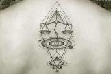 天秤座纹身图案欣赏，最具个性的星座纹身