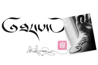藏文纹身图案大全，优秀纹身作品及手稿欣赏
