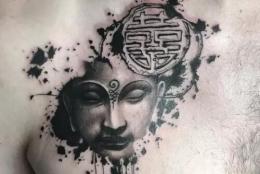 佛像纹身图案及手稿 经典宗教纹身欣赏