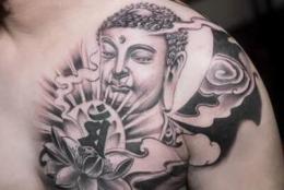 起源于印度的神秘宗教，佛教纹身图案欣赏