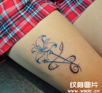 腿部纹身图案大全图片大赏