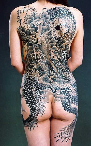 满身龙纹身图案大全图片