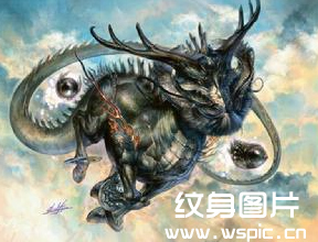 冰麒麟纹身图案