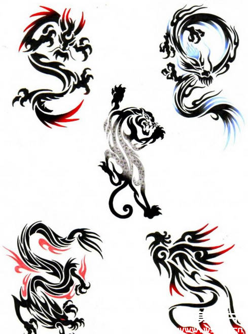龙图腾纹身图案