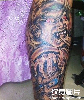 钟馗纹身图片