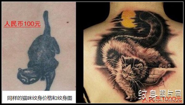 一般纹身多少钱，纹身收费各类因素决定价格