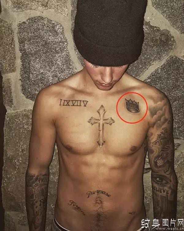 Justin Bieber纹身狂人，细数身上究竟有多少纹身